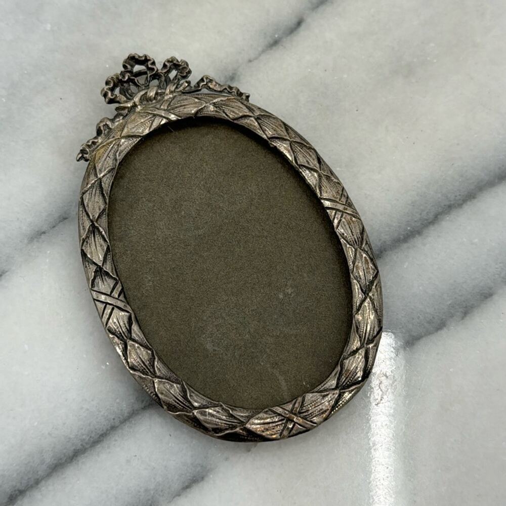 Rare Antique Sterling Silver 4 inch picture frame
